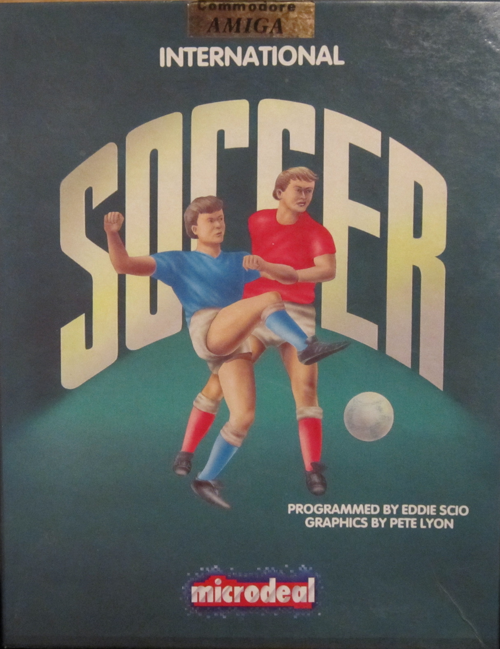 International Soccer box art for Amiga